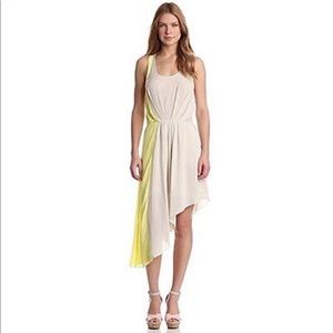 Bcbg open back asymmetric dress